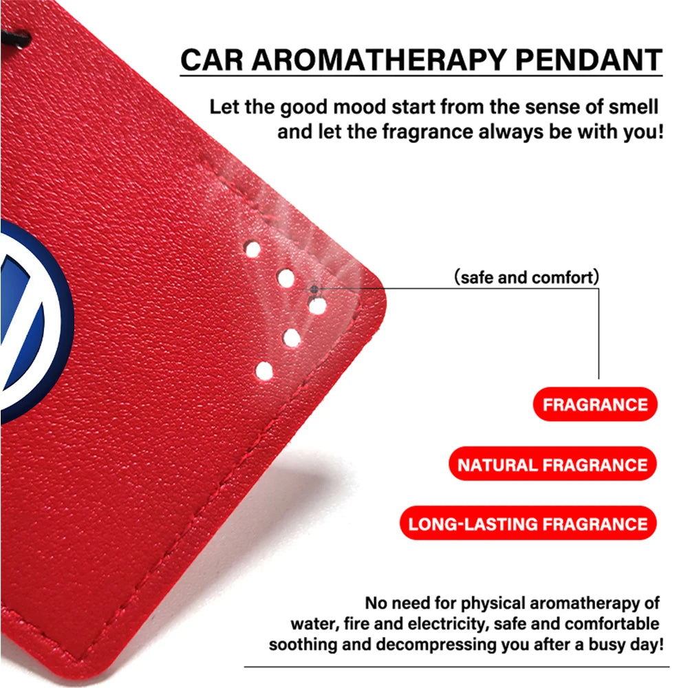 Car Air Freshener Rearview Mirror Pendant Aromatherapy Sachet For Volkswagen VW Polo GTI Bora Rline Jetta Golf 7 8 Tharu Tiguan