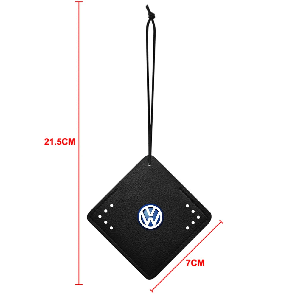 Car Air Freshener Rearview Mirror Pendant Aromatherapy Sachet For Volkswagen VW Polo GTI Bora Rline Jetta Golf 7 8 Tharu Tiguan