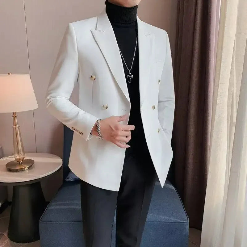 Spring Autumn Men's Jackets Solid Color Trend 2024 Male Coats Original Brands Y2k Luxury Designer Joker Clothing Fashion Cold