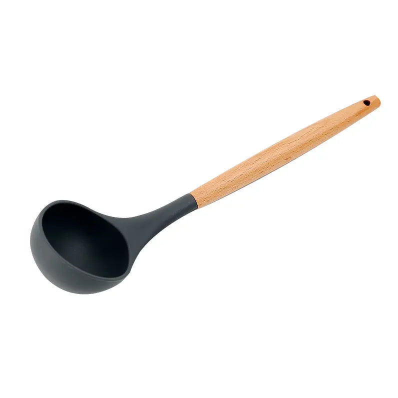 34-piece set of silicone shovel high-temperature-resistant household stir-frying shovel pot shovel kitchenware set soup spoon
