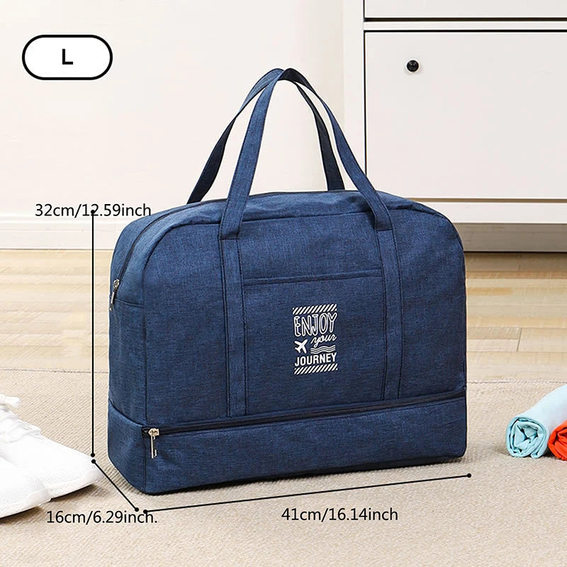 Fashion Folding Travel Bag Women Travel Weekend Overnight Bags Large Capacity Hand Luggage Tote Duffel Accessor Supplies