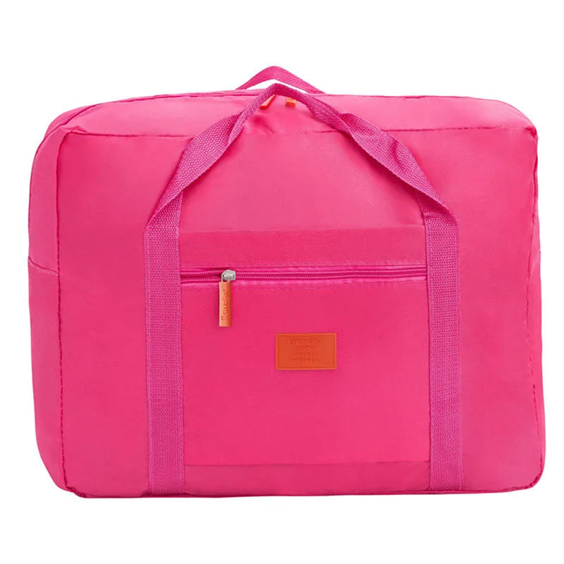 Fashion Folding Travel Bag Women Travel Weekend Overnight Bags Large Capacity Hand Luggage Tote Duffel Accessor Supplies