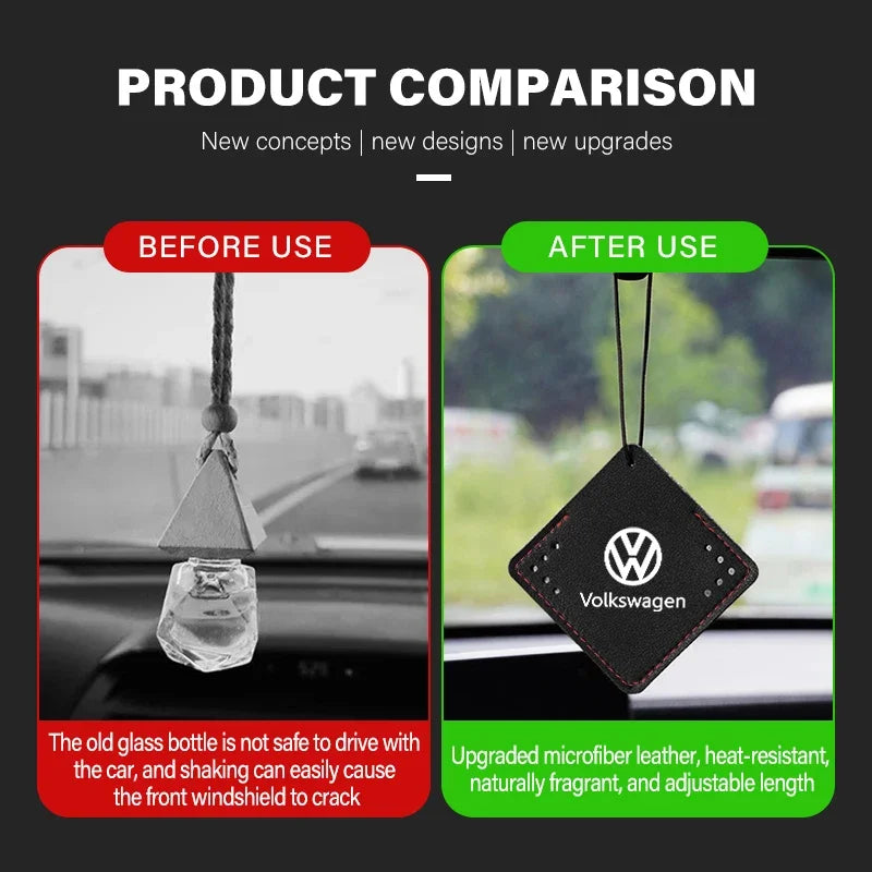 Car Fragrance Pendant Air Freshener Aromatherapy Perfume Tablet For Volkswagen VW Scirocco Jetta Beetle Golf 4 5 6 Passat Polo