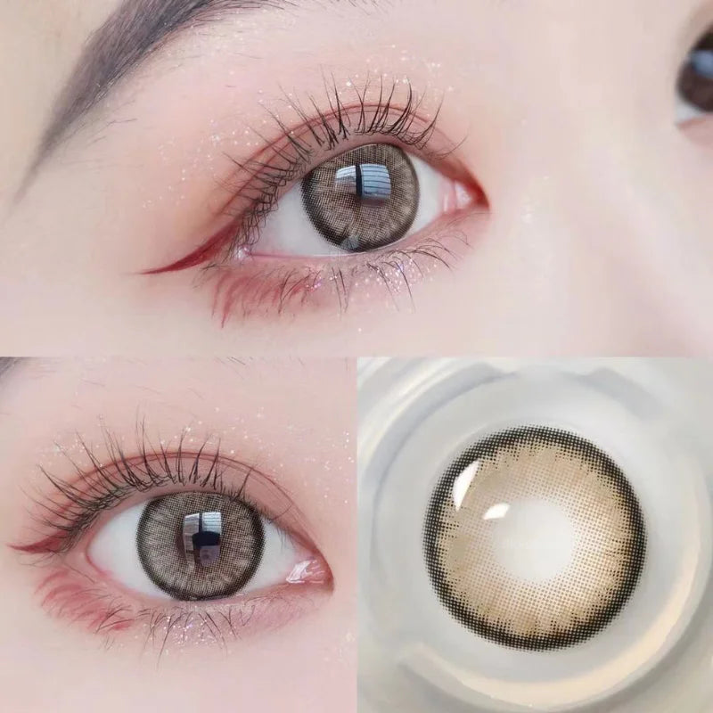 Bio-essence 1 Pair Colored Contact Lenses Natural Look Brown Eye Lenses Gray Contact Blue Lenses Fast Delivery Green Eye Lenses