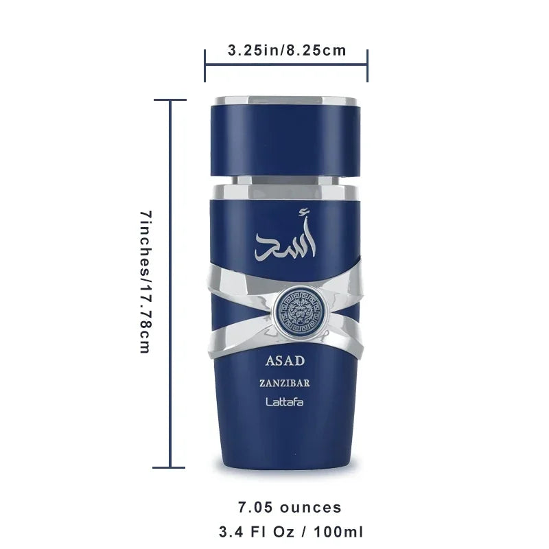 100ml Original Asad Mens Eau De Parfum Long-lasting Fragrance High Quality Arabian Perfume Pheromone for Unisex Eau De Parfum