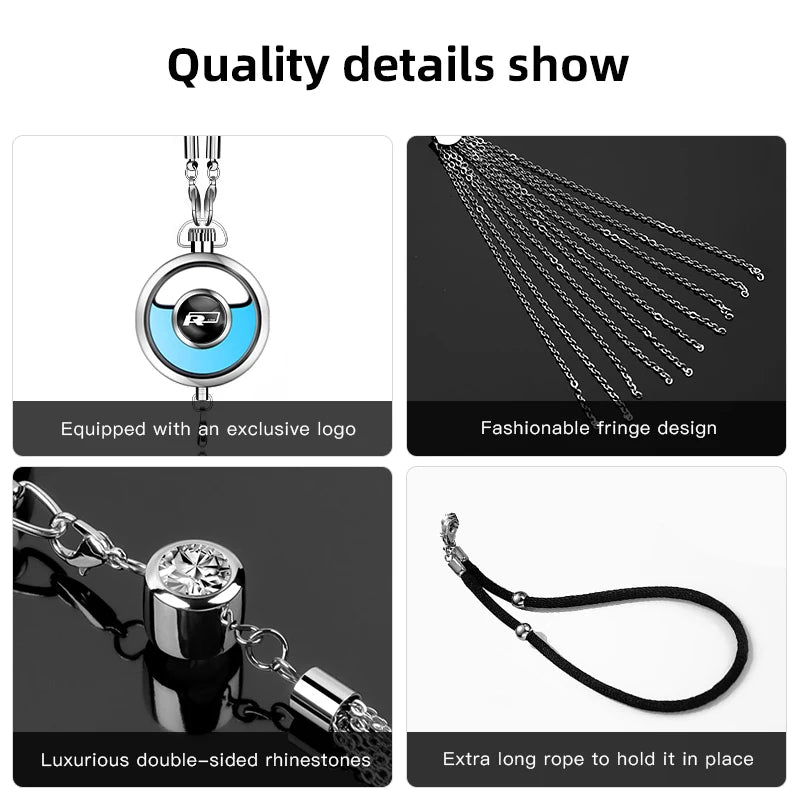 Car Accessories Perfume Pendant Air Freshener Hanging Diffuser For VW RLine Polo Beetle Jetta Tiguan GTI Golf Passat Scirocco T5