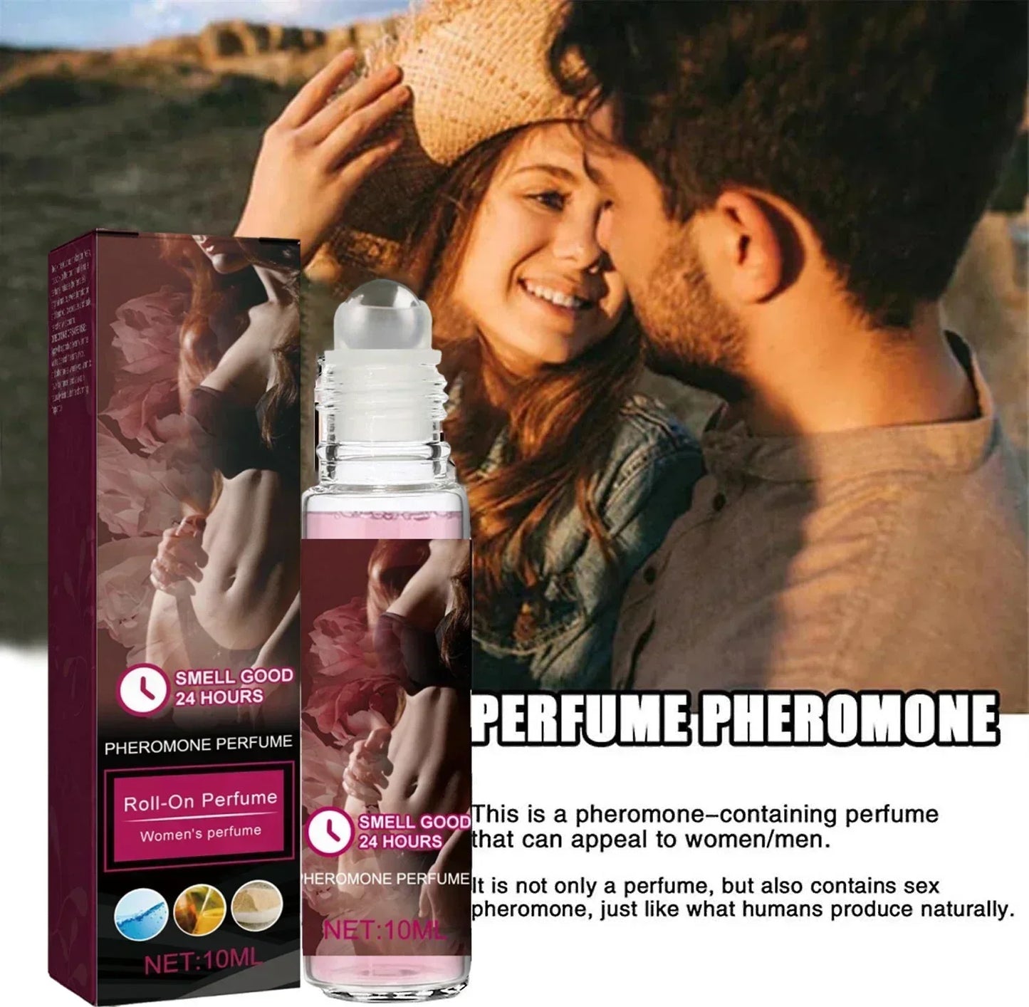 30min+Long Lasting Perfume Pheromone Perfume to attract men Intimate Partner Stimulates Flirtation Womens Portable Body Perfume