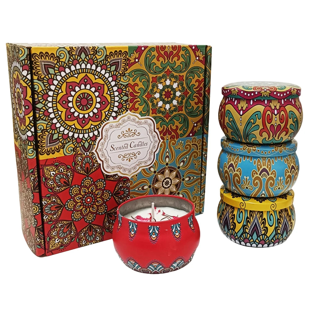 Scented Candles Gift Set Aromatherapy Candle, Stress Relief Gifts for Women Candles for Home Scented Ideal for Birthday