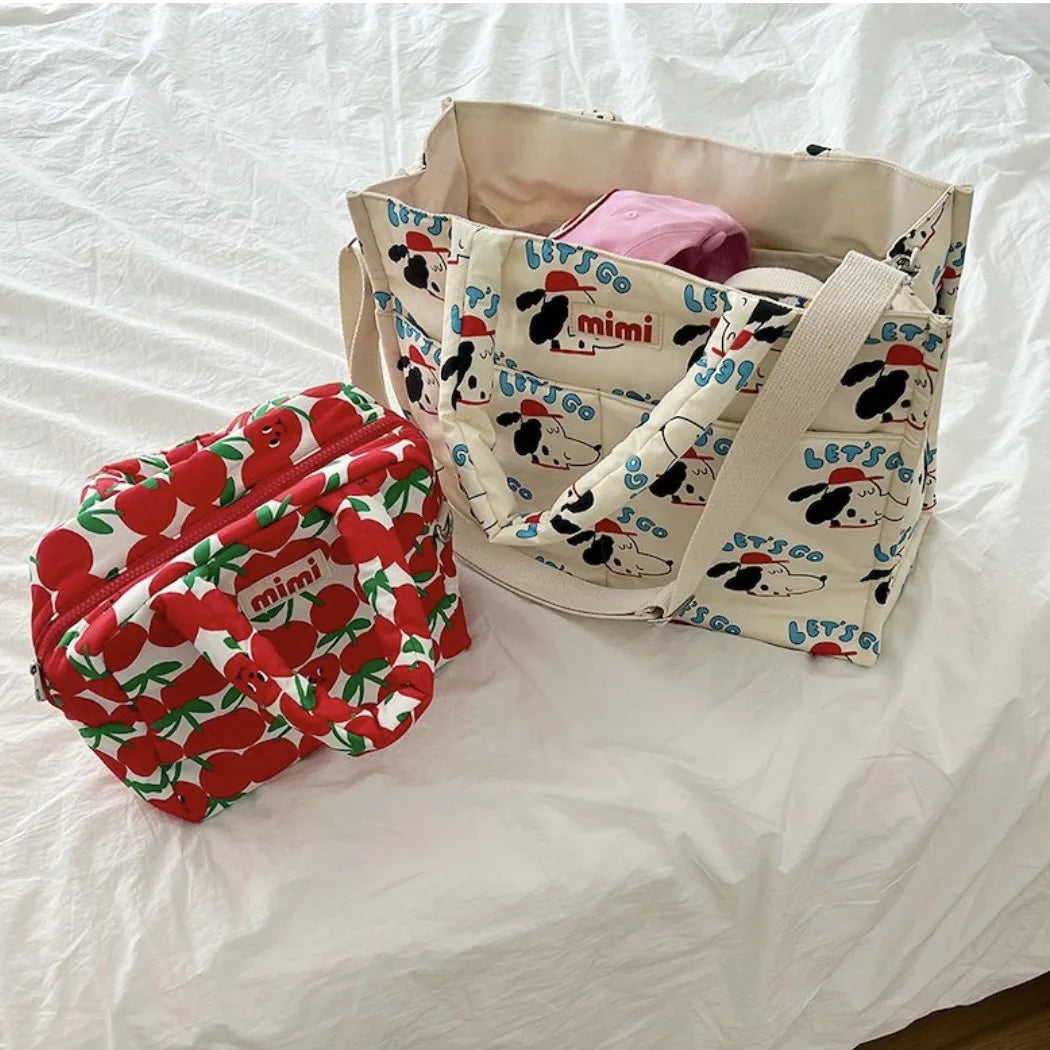 Multi-functional Large-capacity Shoulder Bag Cute Baby Walking Mother and Baby Bag Light Going Out Mommy Bag Baby Supplies Bag