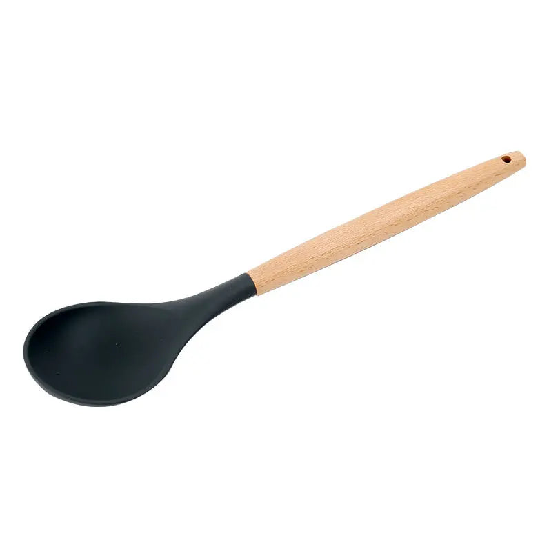 34-piece set of silicone shovel high-temperature-resistant household stir-frying shovel pot shovel kitchenware set soup spoon