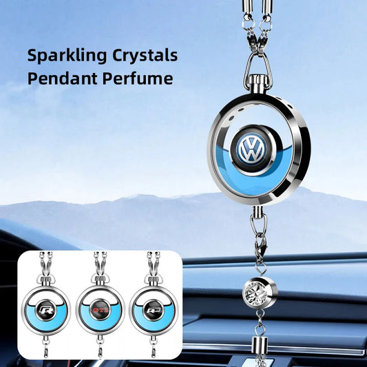 Car Perfume Pendant Air Freshener Hanging Diffuser For VW GTI R line Polo Golf Passat Tiguan Arteon T-ROC Taigo CC Jetta Beetle