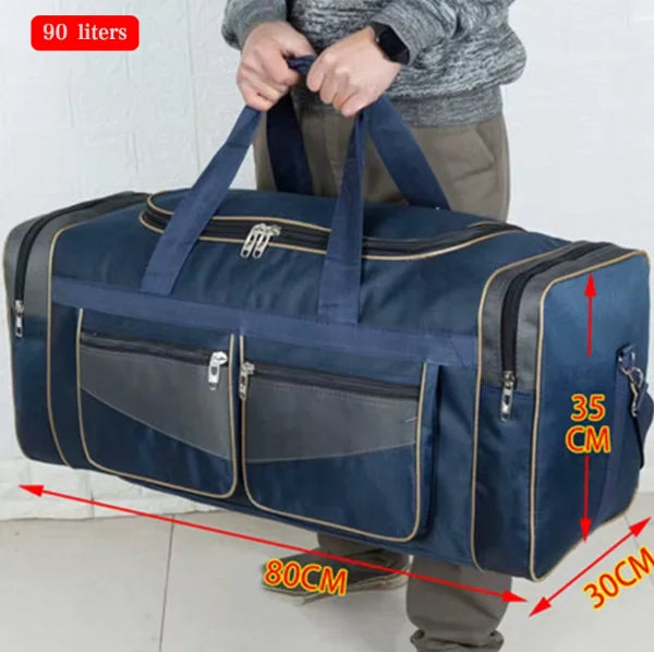 60L 90L Travel Duffle Handbags Large Traveling Tas For Women Men Gym Fitness Luggage Outdoor Bag Sack Trip Shoulder Pack XA15WD