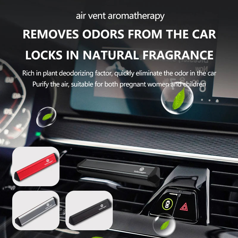 For Volkswagen VW Car Aroma Diffuser Air Fresheners Vent Perfume Fragrance Passat Golf 4 5 6 Tiguan Polo Scirocco Jetta CC