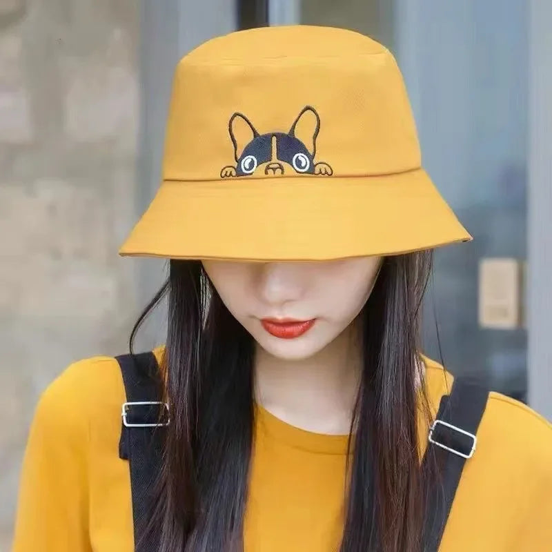 Double-sided Wear Bucket Hats for Men Women Japanese Graffiti Letter Outdoor Sun Caps Unisex Wide Brim Foldable Fisherman Gorrs