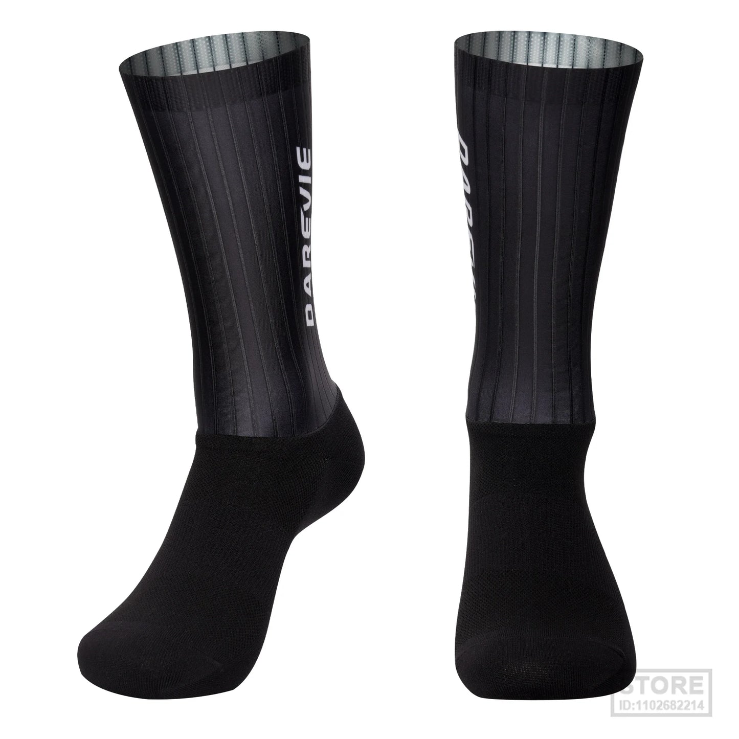 Pro DAREVIE Cycling Socks Aero Sock High Speed Sports For Men Anti-slip Breathable Athletic Moisture Control