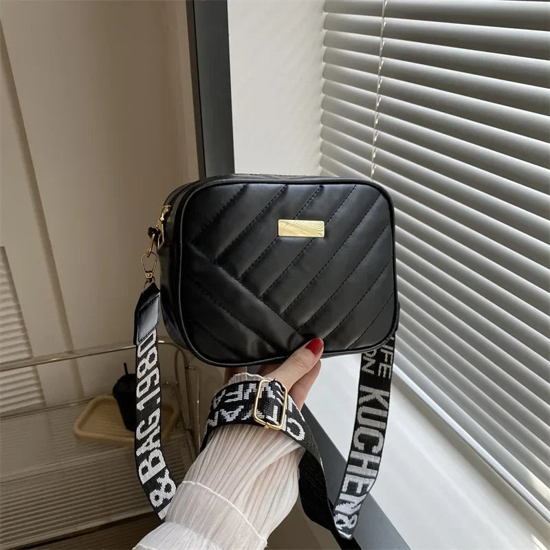 Fashion Women's Small Crossbody Bag PU Leather Messenger Bags Zipper Handbags Luxury Designer Purse Summer Travel Bag for Female