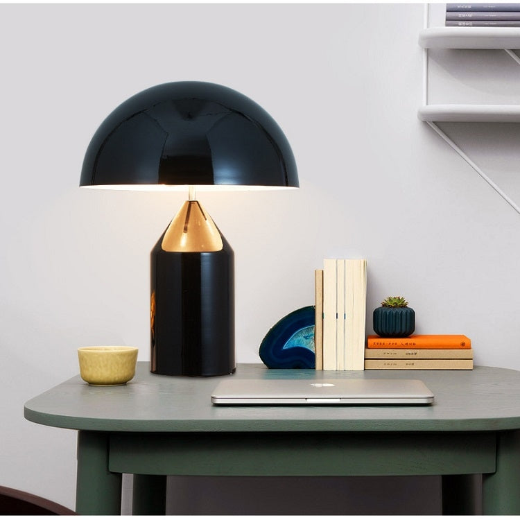 E14 LED Metal Mushroom Table Lamp Bedroom Decorative Table Lamp EU Plug, S Black, L Black, S White, L White, S Gold, L Gold