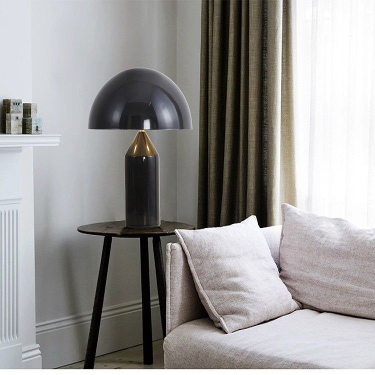 E14 LED Metal Mushroom Table Lamp Bedroom Decorative Table Lamp EU Plug, S Black, L Black, S White, L White, S Gold, L Gold