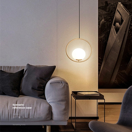 Restaurant Chandelier Single Head Creative Personality Simple Modern Copper Lamp, without Light Source  Round A1, with 5W Warm Light  Round A1, with 5W White Light  Round A1, with 5W Neutral Light  Round A1, with 5W Three-Color Light  Round A1���������...