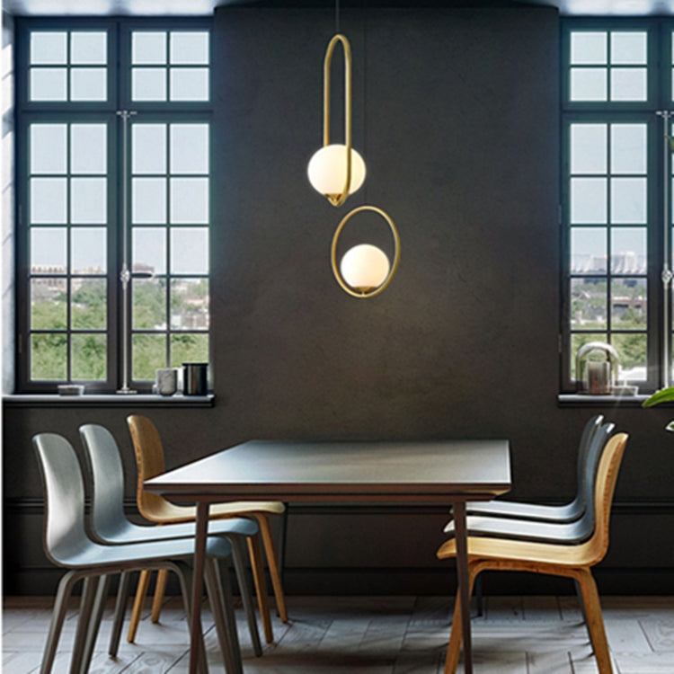 Restaurant Chandelier Single Head Creative Personality Simple Modern Copper Lamp, without Light Source  Round A1, with 5W Warm Light  Round A1, with 5W White Light  Round A1, with 5W Neutral Light  Round A1, with 5W Three-Color Light  Round A1���������...