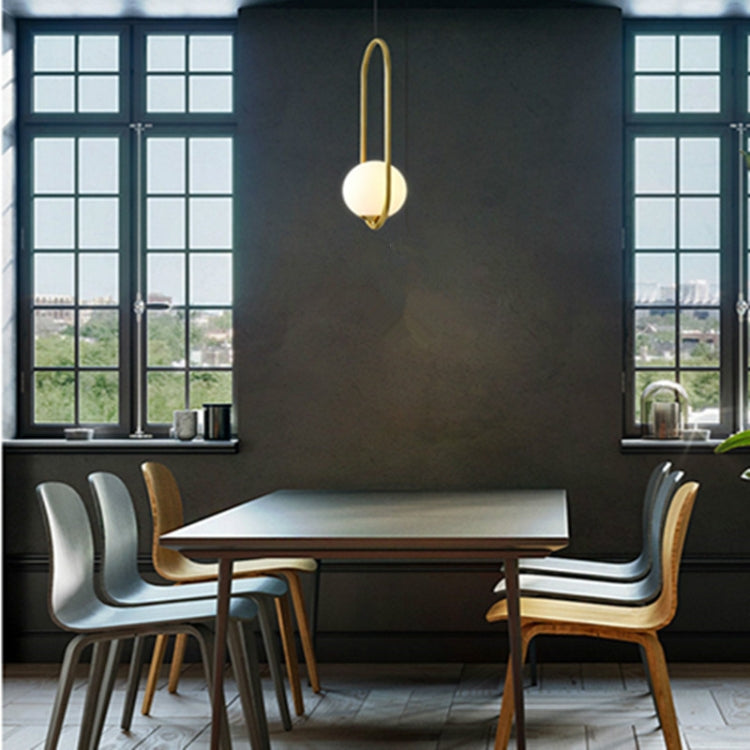 Restaurant Chandelier Single Head Creative Personality Simple Modern Copper Lamp, without Light Source  Round A1, with 5W Warm Light  Round A1, with 5W White Light  Round A1, with 5W Neutral Light  Round A1, with 5W Three-Color Light  Round A1���������...