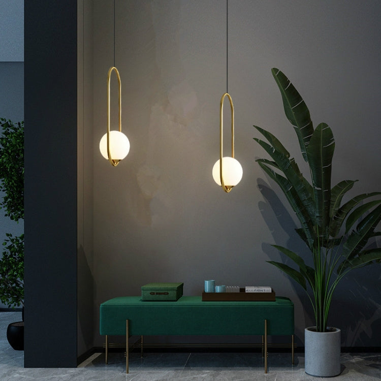 Restaurant Chandelier Single Head Creative Personality Simple Modern Copper Lamp, without Light Source  Round A1, with 5W Warm Light  Round A1, with 5W White Light  Round A1, with 5W Neutral Light  Round A1, with 5W Three-Color Light  Round A1���������...