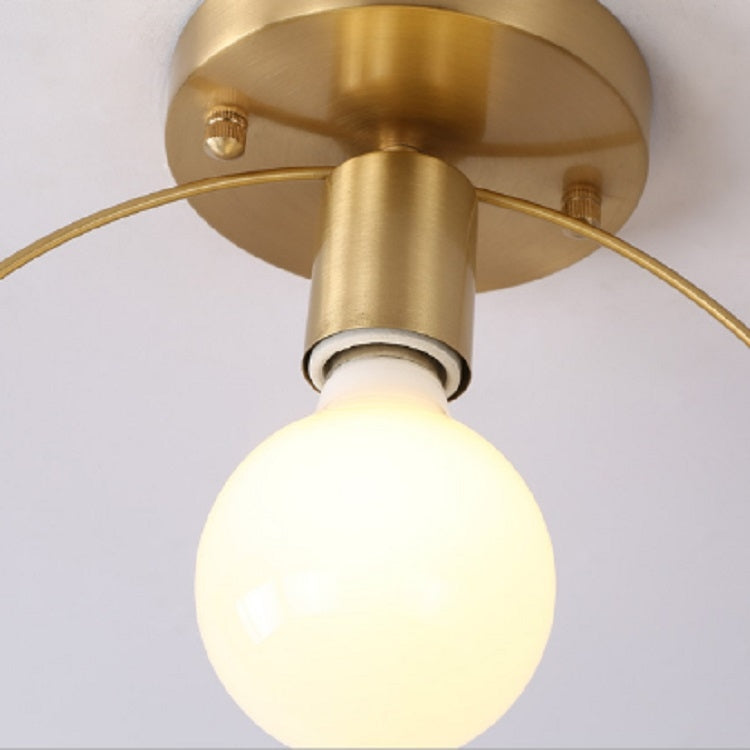 Simple Modern Aisle Copper Lamp, without Light Source, with 5W Warm White Light, with 5W White Light, with 5W Three-color Light