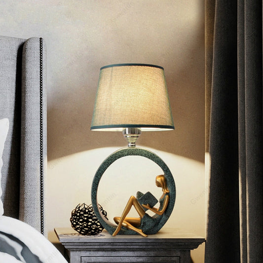 Modern Bedside Reading Statue Base Lamp Home Decoration, Button Switch 3W Yellow Light Bulb, Button Switch 3W White Light Bulb, Dimming Switch 3W Yellow Light Bulb, Dimming Switch 3W White Light  Bulb, Remote Control Switch Dimming Bulb