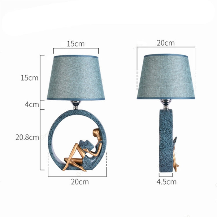 Modern Bedside Reading Statue Base Lamp Home Decoration, Button Switch 3W Yellow Light Bulb, Button Switch 3W White Light Bulb, Dimming Switch 3W Yellow Light Bulb, Dimming Switch 3W White Light  Bulb, Remote Control Switch Dimming Bulb