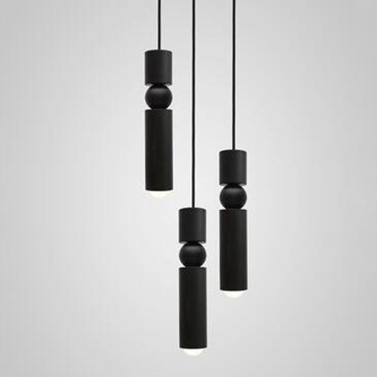 Bar Counter Modern Restaurant Bedroom Bedside Creative Personality Simple Small Chandelier, Single Head Black, Single Head Brass, Single Head Silver, Three-head Combination Black, Three-head Combination Brass, Three-head Combination Sliver