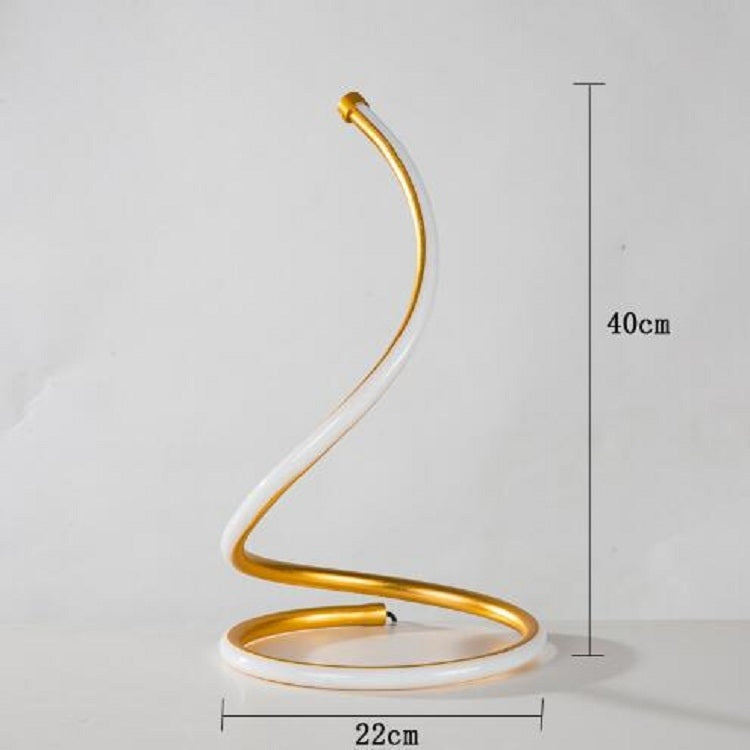 LED Spiral Table Lamp Home Living Room Bedroom Decoration Lighting Bedside Light, EU Plug, US Plug, UK Plug, AU Plug, Without Plug