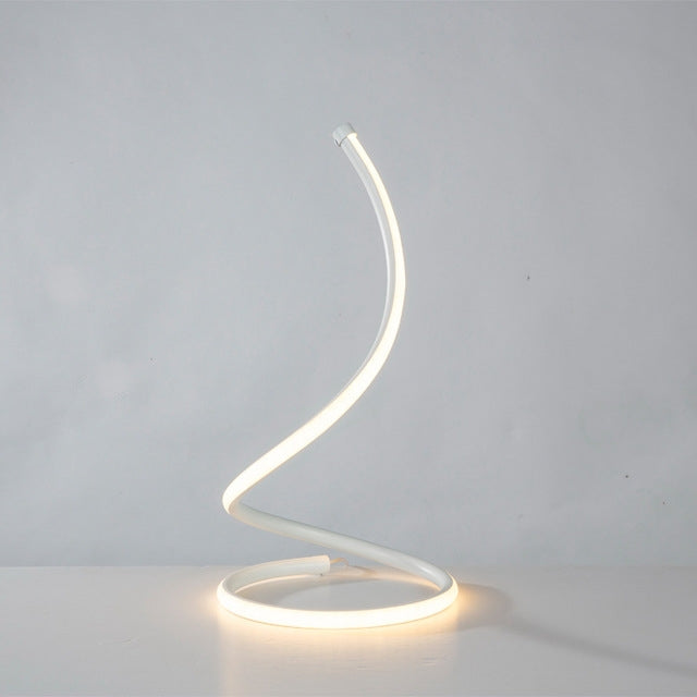LED Spiral Table Lamp Home Living Room Bedroom Decoration Lighting Bedside Light, EU Plug, US Plug, UK Plug, AU Plug, Without Plug