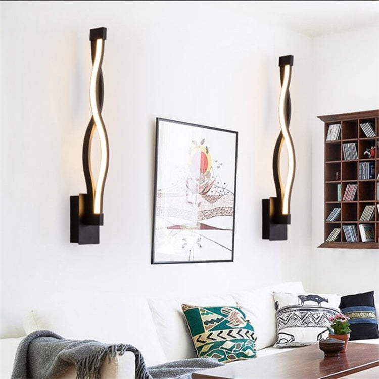 Simple Led Aisle Bedroom Bedside Wall Lamp, White, Black