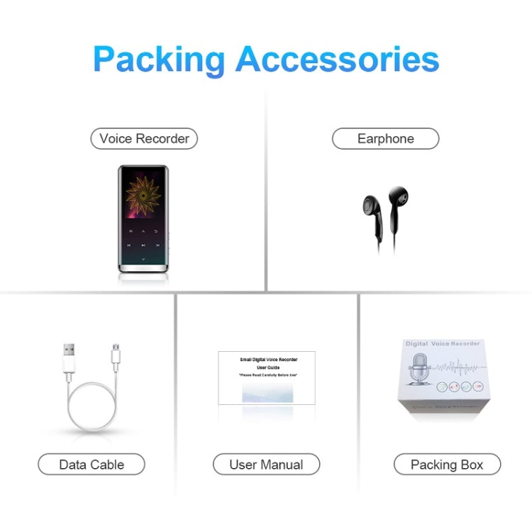 M13 High-Definition Noise Reduction Recorder Music MP4 Player, Support Recording / E-Book / TF Card, With Bluetooth (Black) 4GB, With Bluetooth (Black) 8GB, With Bluetooth (Black) 16GB, With Bluetooth (Black) 32GB, Without Bluetooth(Black) 4GB���������...