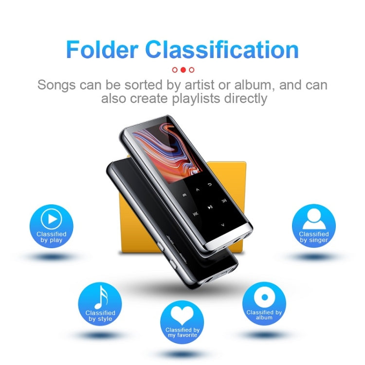 M13 High-Definition Noise Reduction Recorder Music MP4 Player, Support Recording / E-Book / TF Card, With Bluetooth (Black) 4GB, With Bluetooth (Black) 8GB, With Bluetooth (Black) 16GB, With Bluetooth (Black) 32GB, Without Bluetooth(Black) 4GB���������...