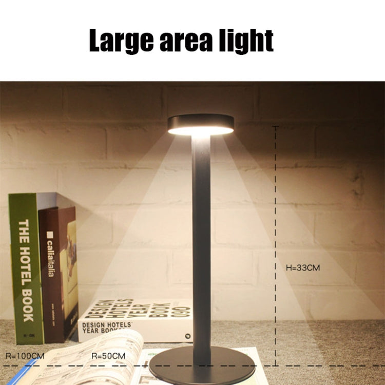 BC965 Student Eye Protection USB Waterproof LED Table Lamp Bedside Bar Table Lamp, Black, White, White Storage, Yellow Marble Pattern, Ink Marble Pattern