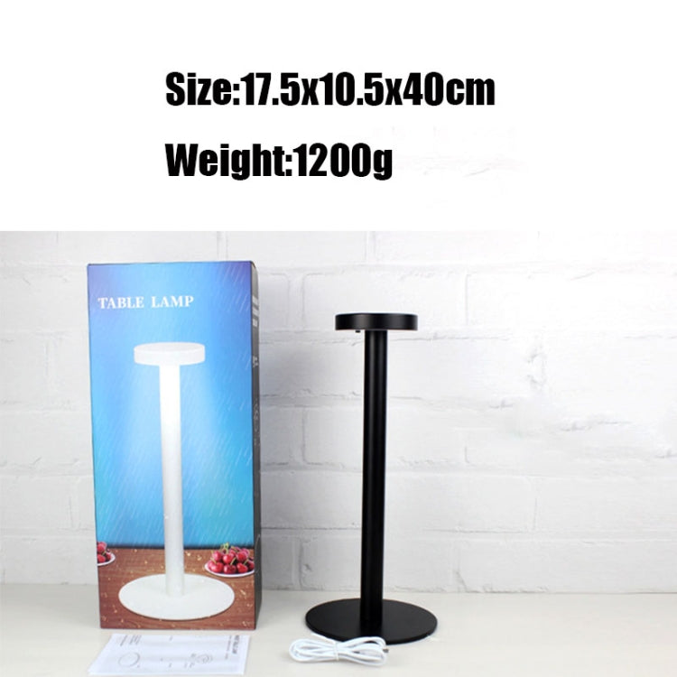 BC965 Student Eye Protection USB Waterproof LED Table Lamp Bedside Bar Table Lamp, Black, White, White Storage, Yellow Marble Pattern, Ink Marble Pattern