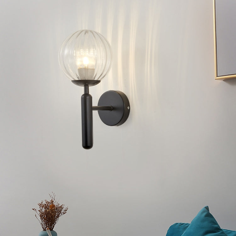 6102 Round Glass LED Wall Light Hotel Bedroom Bedside Living Room, Without Light Bulb, 5W Warm Light, 5W White Light, 12W White Light, 12W Warm Light, 12W Three-color Light