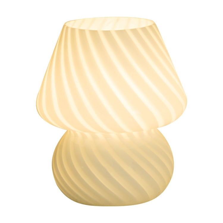 PJ-104 5W Mushroom Glass Bedroom Bedside Table Decoration Table Lamp, CN Plug, Specification：, Monochrome Warm Light, Three-color Dimming, Tmall Elf Light Bulb, Remote Control + Tmall Elf Bulb