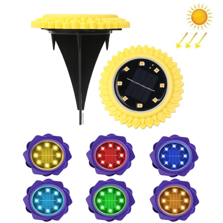2 PCS 8 LEDs Solar Petals Buried Lamp Waterproof Garden Lawn Light, Specification:, Purple Lily (White Light), Purple Lily (Warm Light), Purple Lily (Colorful Light), Red Rose (White Light), Red Rose (Warm Light), Red Rose (Colorful Light)�������������...
