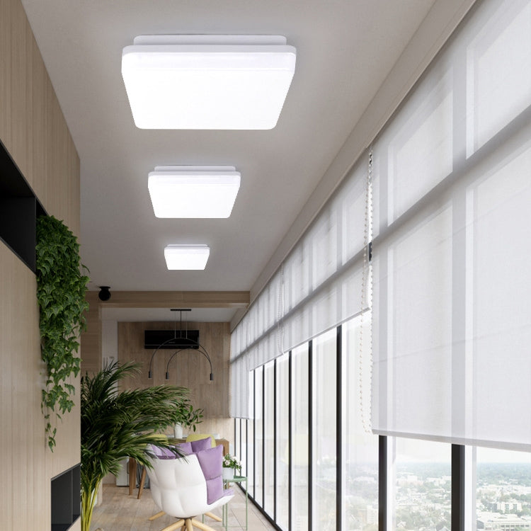 LED Ceiling Lamp Waterproof Moisture-Proof Dustproof Supply Light Bathroom Balcony Lamp, 230mm 18W, 280mm 24W, 330mm 36W
