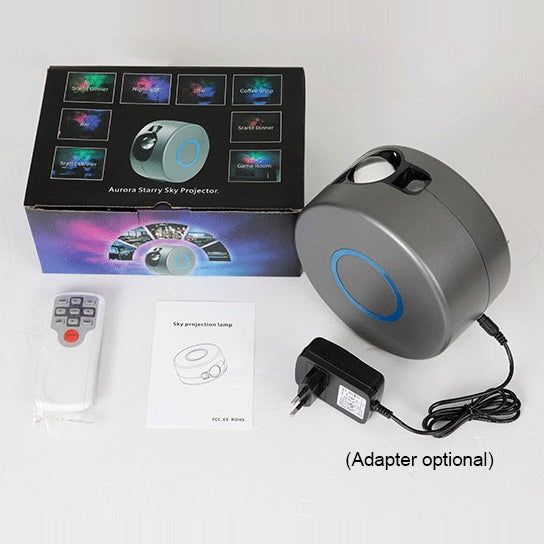 Remote Control LED Starry Sky Atmosphere Projector Lamp, Power Supply:, Gray+US Plug, Gray+EU Plug, Gray+UK Plug, Gray+AU Plug, Gray+USB Plug, US Plug, EU Plug, UK Plug, AU Plug, USB Plug