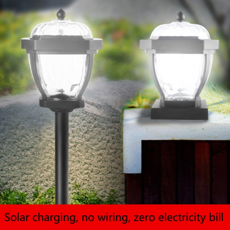 2 LED Solar Waterproof Outdoor Garden Light, Style:, White Light-Lawn Lamp, Warm Light-Lawn Lamp, White Light-Column Cap