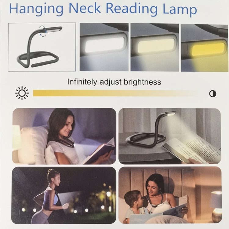 GH-8 USB Hanging Neck Lamp Table Lamp Night Light, Black, White