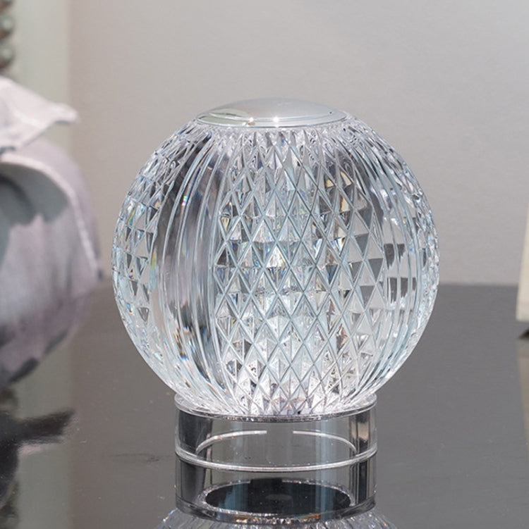 Crystal Ball Small Table Lamp USB Acrylic Night Light, MT2 80 x 80mm, MT1  110 x 110mm