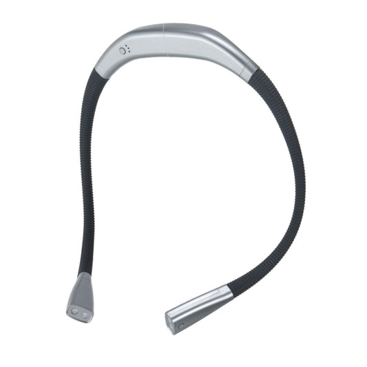 LED Hanging Neck Light Universal Hose Eye Protection Reading Light, Space Silver, Elegant Black