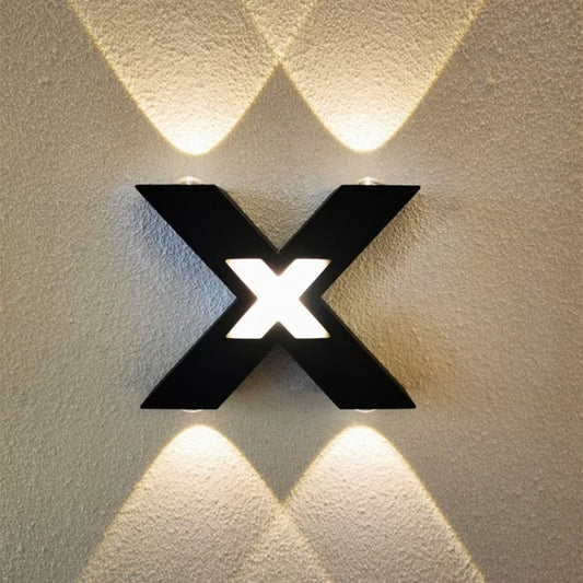 Bedroom Background Wall Lighting Outdoor Courtyard Waterproof Wall Lamp, Warm White, White