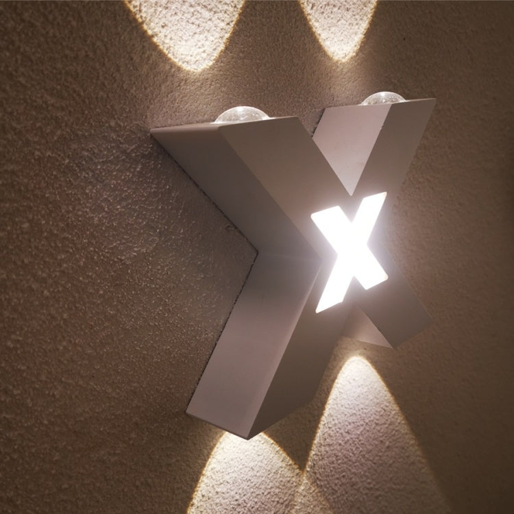 Bedroom Background Wall Lighting Outdoor Courtyard Waterproof Wall Lamp, Warm White, White