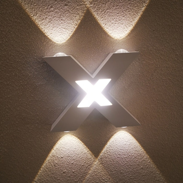 Bedroom Background Wall Lighting Outdoor Courtyard Waterproof Wall Lamp, Warm White, White
