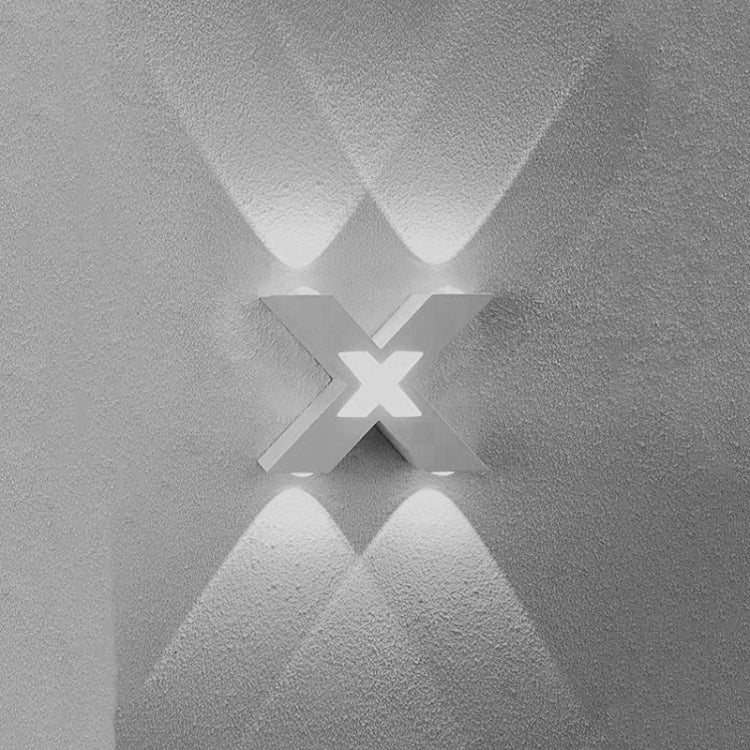 Bedroom Background Wall Lighting Outdoor Courtyard Waterproof Wall Lamp, Warm White, White